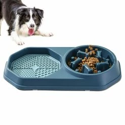 Alisili Dog Slow Food Bowl Pet Anti Suffocation Bowl Slow Food Puppy Cat Bowl Anti Swallow Plate Healthy Feeding For Medium Small Dogs -Pet Soin 811141158 max
