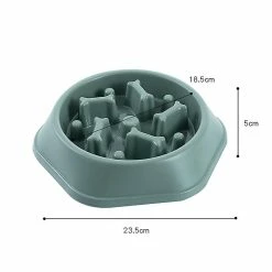 Alisili Pet Dog Bowl Dog Slow Feeder Bowl Puppy Cat Slow Eating Dish Bowl Anti-gulping Food Plate Feeding Dog Cat Food Bowl Pet Supplies