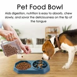 Alisili Dog Slow Feeder Bowl & Lick Mat Slow Feed Dog Bowl Boredom Reducer Pet Food Puzzle And Water Bowl Set For Puppy Small Medium -Pet Soin 811141183 max