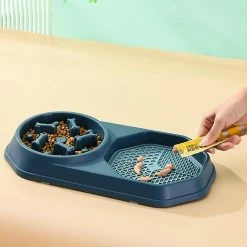 Alisili Dog Slow Feeder Bowl & Lick Mat Slow Feed Dog Bowl Boredom Reducer Pet Food Puzzle And Water Bowl Set For Puppy Small Medium -Pet Soin 811141268 max
