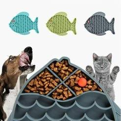 Alisili Fish Shape Silicone Bowl Dog Lick Mat Slow Feeding Food Bowl Pour Petits Chiens De Taille Puppy Cat Treat Feeder Distributeur Pet Supplies 7 Alisili Fish Shape Silicone Bowl Dog Lick Mat Slow Feeding Food Bowl Pour Petits Chiens De Taille Puppy Cat Treat Feeder Distributeur Pet Supplies -Pet Soin 811141271 max