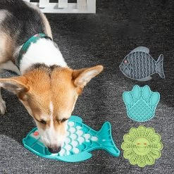 Alisili Fish Shape Silicone Bowl Dog Lick Mat Slow Feeding Food Bowl Pour Petits Chiens De Taille Puppy Cat Treat Feeder Distributeur Pet Supplies 8 Alisili Fish Shape Silicone Bowl Dog Lick Mat Slow Feeding Food Bowl Pour Petits Chiens De Taille Puppy Cat Treat Feeder Distributeur Pet Supplies -Pet Soin 811141316 max