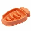 Alisili Pet Slow Food Bowl Carrot Type Anti-choke Rice Bowls Puppy Cat Slow Down Eating Feeder Dish Prevent Obesity Dog Feeding Supplies