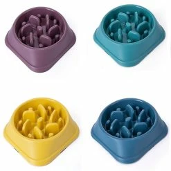 Alisili Pet Dog Slow Feeder Bowl Non Slip Puzzle Bowl Anti-gulping Pet Slower Food Feeding Dishes Dog Bowl For Medium Small Dogs Puppy -Pet Soin 811141567 max