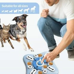 Alisili Dog Puzzle Toys Puppy Toys Dog Food Treat Slow Feeder Bowl Interactive Dog Toys For Iq Training Mental Pet Sound Toys -Pet Soin 811141850 max