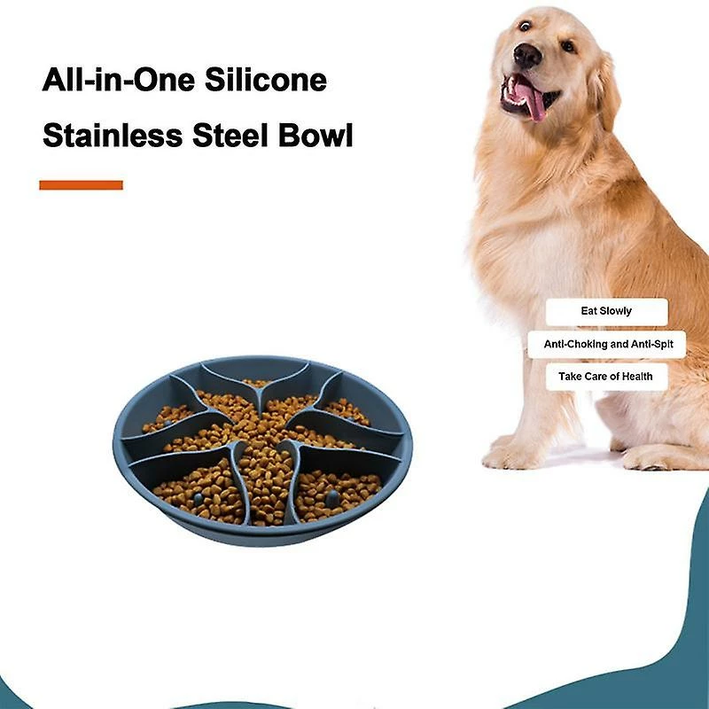 Alisili Slow Food Bowl For Dogs Safe And Durable Silicone Slow Feeder Dog Bowl Easy To Use Pet Silicone Stainless Steel Bowl 5 Alisili Slow Food Bowl For Dogs Safe And Durable Silicone Slow Feeder Dog Bowl Easy To Use Pet Silicone Stainless Steel Bowl – Image 5