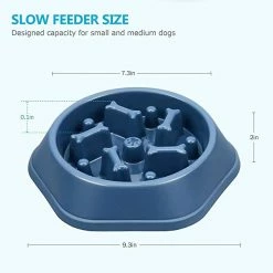 Alisili Pet Dog Bowl Dog Slow Feeder Bowl Puppy Cat Slow Eating Dish Bowl Anti-gulping Food Plate Feeding Dog Cat Food Bowl Pet Supplies -Pet Soin 811142224 max