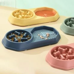 Alisili Plastic Slow Dog Bowl Dog Slow Feeder Bowl Anti-gulping Pet Slower Food Feeding Dishes Dog Bowl For Small Dogs Feeder Goods -Pet Soin 811142247 max