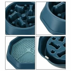 Alisili Plastic Slow Dog Bowl Dog Slow Feeder Bowl Anti-gulping Pet Slower Food Feeding Dishes Dog Bowl For Small Dogs Feeder Goods -Pet Soin 811142286 max