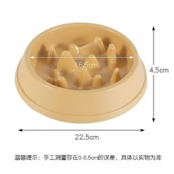 Alisili Anti Choking Pet Feeding Food Bowls Slow Feeder Pp Plastic Dish Bowl Home Dog Eating Plate Anti Gulping Bowl Pet Eat Supplies
