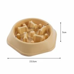 Alisili Alimentation Des Animaux De Compagnie Bols De Nourriture Anti Étouffement Nourrisseur Lent Pp Bol à Vaisselle En Plastique Home Dog Eating Plate Anti Gulping Bowl Supplies