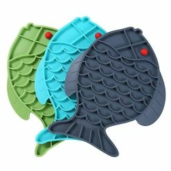Alisili Fish Shape Silicone Dog Lick Mat For Dogs Pet Slow Food Plate Pet Products Mat For Dogs Cats Slow Food Bowls Pet Feeder Supplies -Pet Soin 811142637 max