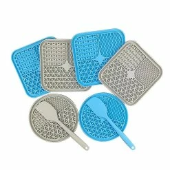 Alisili Fournitures Pour Animaux De Compagnie Dog Cat Lick Pad Square Round Sucker Slow Food Pad Douche Distraction Pad Silicone Lick Pad Plateau De Slow Food -Pet Soin 811142760 max