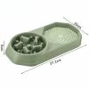 Alisili Big Slow Feeder For Medium And Large Dogs Bowl Non-slip On Floor Pet Food Bowls Anti-choking Good For Digestion Dog Training