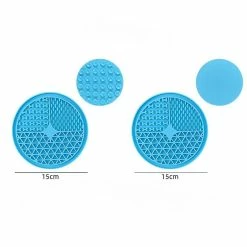 Alisili Fournitures Pour Animaux De Compagnie Dog Cat Lick Pad Square Round Sucker Slow Food Pad Douche Distraction Pad Silicone Lick Pad Plateau De Slow Food -Pet Soin 811142794 max