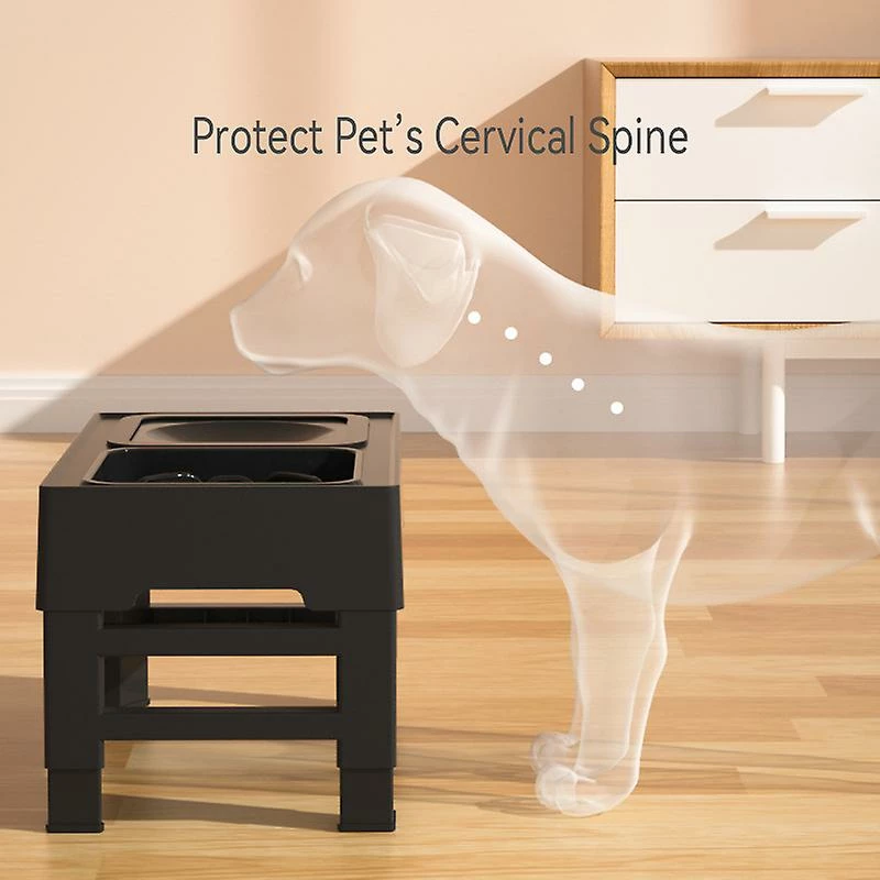Alisili 4-height-adjustable Dog Raised Feeder Stand Food Slow Feeding Bowls Stainless Steel Water Bowl For Small Large Dogs Pet Supplies 4 Alisili 4-height-adjustable Dog Raised Feeder Stand Food Slow Feeding Bowls Stainless Steel Water Bowl For Small Large Dogs Pet Supplies – Image 4