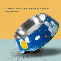 Alisili Dog Bowl-cat Bowl-large Capacity-anti-skid And Anti-knock-over-dog Basin-pet Slow Eating Bowl-pet Supplies-food Stainless Steel -Pet Soin 811143104 max