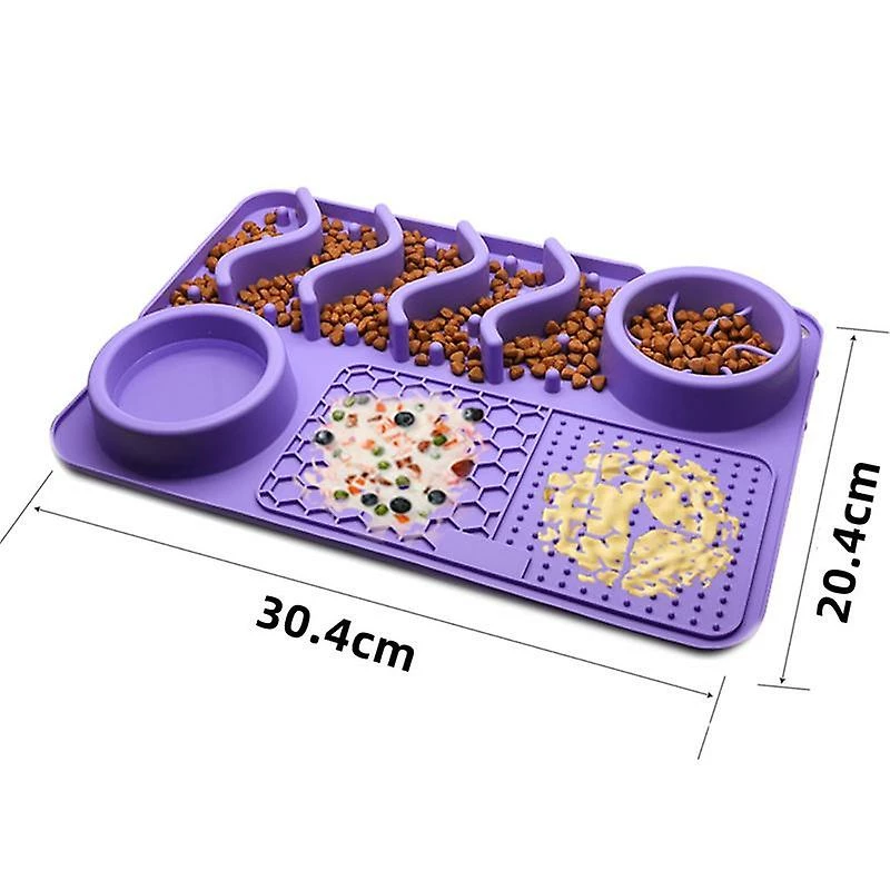 Alisili Dog Licking Pads Slow Food Anti-choking Antiskid Bowl Multifunctional Pet Supplies Cat Puppy Pet Eating Licking Sucker Bowl Pads 1 Alisili Dog Licking Pads Slow Food Anti-choking Antiskid Bowl Multifunctional Pet Supplies Cat Puppy Pet Eating Licking Sucker Bowl Pads