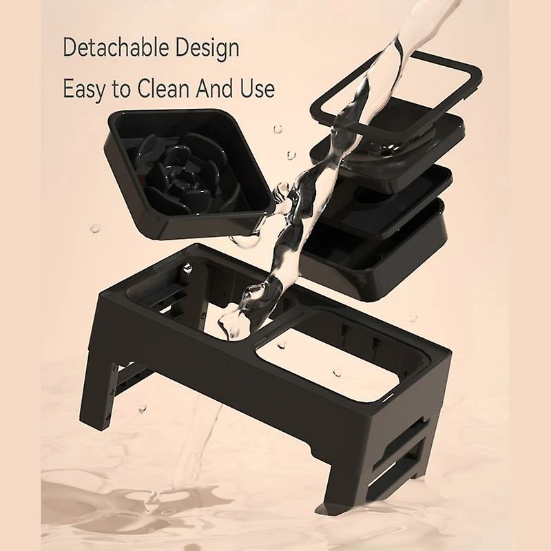 Alisili 4-height-adjustable Dog Raised Feeder Stand Food Slow Feeding Bowls Stainless Steel Water Bowl For Small Large Dogs Pet Supplies 5 Alisili 4-height-adjustable Dog Raised Feeder Stand Food Slow Feeding Bowls Stainless Steel Water Bowl For Small Large Dogs Pet Supplies – Image 5