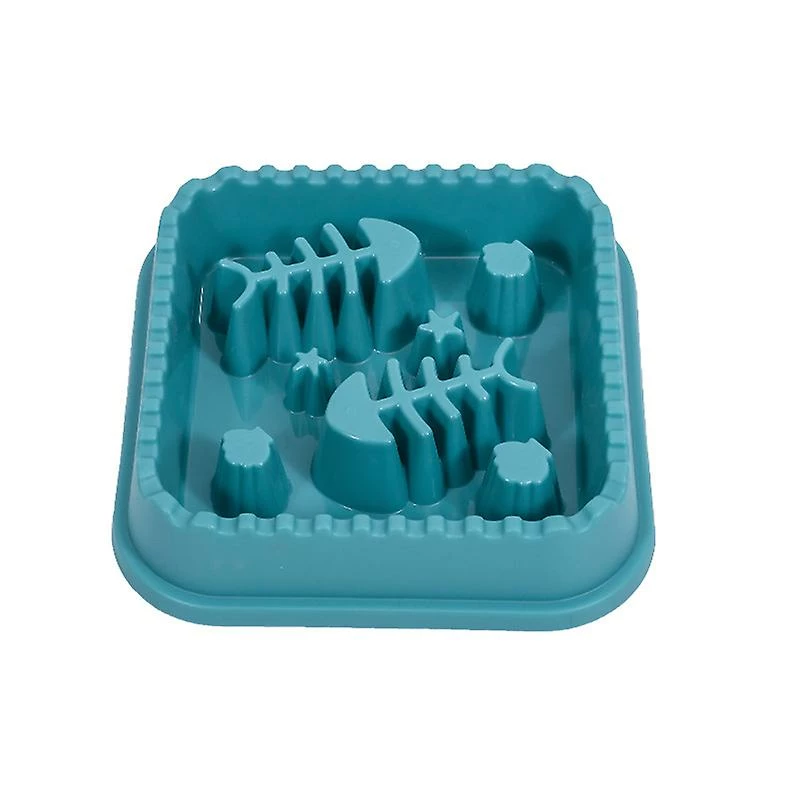 Alisili Square Pet Slow Food Fishbone Cat Bowl Slow Food Bowl Anti-choking Non-slip Dog Bowl Single Dog Bowl Plastic Small Medium Dog 1 Alisili Square Pet Slow Food Fishbone Cat Bowl Slow Food Bowl Anti-choking Non-slip Dog Bowl Single Dog Bowl Plastic Small Medium Dog