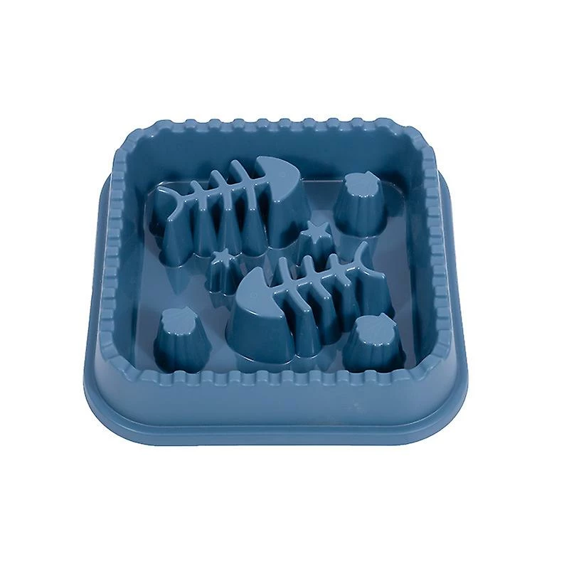 Alisili Square Pet Slow Food Fishbone Cat Bowl Slow Food Bowl Anti-choking Non-slip Dog Bowl Single Dog Bowl Plastic Small Medium Dog 5 Alisili Square Pet Slow Food Fishbone Cat Bowl Slow Food Bowl Anti-choking Non-slip Dog Bowl Single Dog Bowl Plastic Small Medium Dog – Image 5