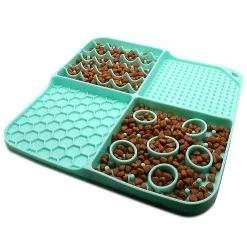 Alisili Pet Dog Puppy Licking Food Mat Silicone Sniffing Mat Multifunctional Food Bowl Dog Cat Slow Food Plate Pet Dog Supplies -Pet Soin 811143363 max