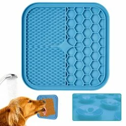 Alisili Mat For Pet Dog Slow Food Bowls With Suction Cup Feeding Food Bowl Silicone Dog Lick Pad Dog Slow Feeders Treat Dispensing