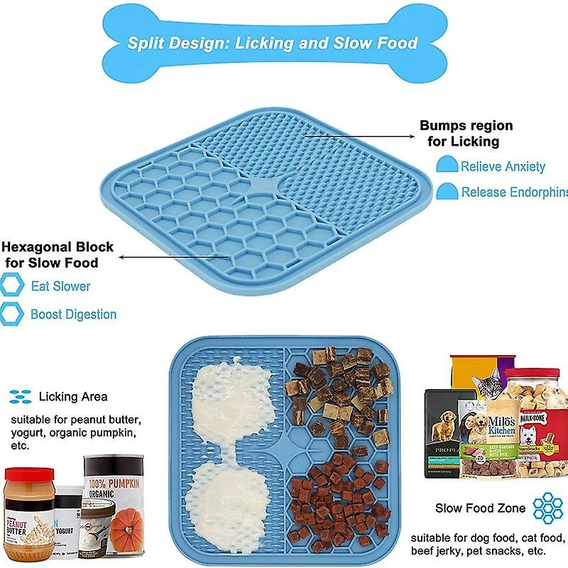 Alisili Mat For Pet Dog Slow Food Bowls With Suction Cup Feeding Food Bowl Silicone Dog Lick Pad Dog Slow Feeders Treat Dispensing 4 Alisili Mat For Pet Dog Slow Food Bowls With Suction Cup Feeding Food Bowl Silicone Dog Lick Pad Dog Slow Feeders Treat Dispensing – Image 4