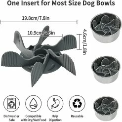 Alisili Pet Spiral Slow Feeder Anti Choke Dog Bowls Nonslip Anti Gulping Pet Prevent Dog Food Bowls Dish With Suction Cup Obesity Suppl -Pet Soin 811143490 max