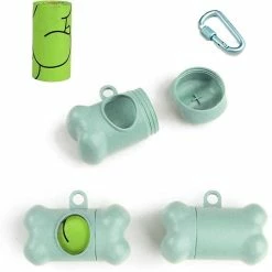 Alisili Eco Pet Dog Poop Bag Bone Shape Dispenser Waste Garbage Carrier Holder Dispensers Dogs Trash Cleaning Tool Pet Accessories -Pet Soin 811259639 max