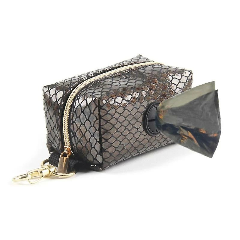 Alisili Pet Waste Bag Dispenser Dog Poop Bag Holder With Hook For Leashes Snake Print Accessory For Walking Running With Dogs 4 Alisili Pet Waste Bag Dispenser Dog Poop Bag Holder With Hook For Leashes Snake Print Accessory For Walking Running With Dogs – Image 4