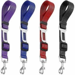 Unbranded 4 Pack Réglable Pet Dog Cat Seat Belt, Safety Leads Véhicule Voiture Harnais S