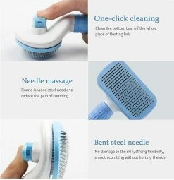 Unbranded Dog H Remover Comb Cat Dog H Ging And Care Brush For H Dog Pet Retire Hs Cleaning Bath Brush Dog -Pet Soin 811529858 max