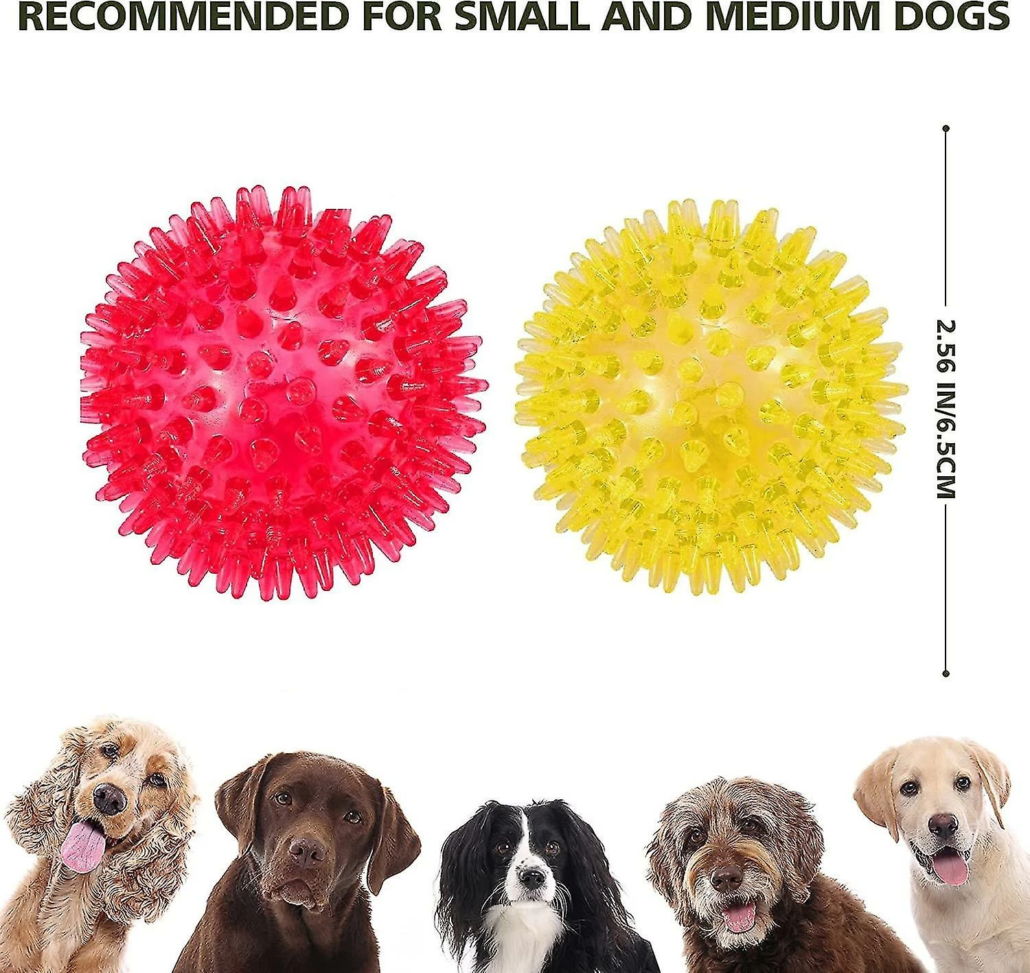 Unbranded Set De 3 Boules Squeaky Dog 6.5 Cm 5 Unbranded Set De 3 Boules Squeaky Dog 6.5 Cm – Image 5