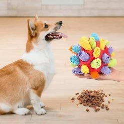 Unbranded Pet Snuffle Ball Toy Foraging Instinct Pet Snuffle Mat Dog Puzzle Slow Feeder Ball Dog Treat Dispenser Toy Interactive Enrichment Toys For Small Mediu -Pet Soin 812540808 max