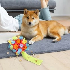 Unbranded Pet Snuffle Ball Toy Foraging Instinct Pet Snuffle Mat Dog Puzzle Slow Feeder Ball Dog Treat Dispenser Toy Interactive Enrichment Toys For Small Mediu -Pet Soin 812540876 max