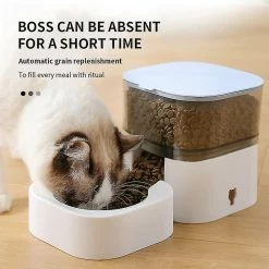 Unbranded Cat Automatic Feeder Stocker Des Aliments Et Des Bols Cat Water Fountain Dog Waterer Water Dispenser Indoor For Cat Auto Pet Bowl, Bleu, Nourriture -Pet Soin 812541174 max