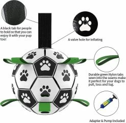 Unbranded Dog Toys, Interactive Dog Football Toys With Grab Tabs, Durable Dog Balls For Small Medium Breed Dog Water Toy Indoor Outdoor With Pump -Pet Soin 812541290 max