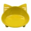 Unbranded Farfi Lovely Cat Shape Anti-slip Mélamine Pet Dog Puppy Kitten Food Feeding Bowl