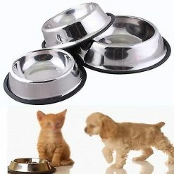 Unbranded Farfi 1 Pc En Acier Inoxydable Durable Pet Dog Cat Feeding Food Non Slip Bowl Dish 6 Unbranded Farfi 1 Pc En Acier Inoxydable Durable Pet Dog Cat Feeding Food Non Slip Bowl Dish -Pet Soin 814234933 max