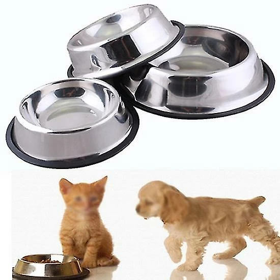 Unbranded Farfi 1 Pc En Acier Inoxydable Durable Pet Dog Cat Feeding Food Non Slip Bowl Dish 2 Unbranded Farfi 1 Pc En Acier Inoxydable Durable Pet Dog Cat Feeding Food Non Slip Bowl Dish – Image 2