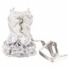 Unbranded Farfi Dog Harness Combo Escape Proof Easy Control Accessoire Princess Style Dog Harness Leash Avec Robe Pour L’extérieur