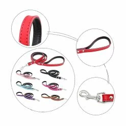 Unbranded Farfi Leather Dog Leash Traffic Leading Puppy Training Strap Chain Lock Pet Supplies -Pet Soin 814241130 max