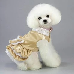 Unbranded Farfi Dog Harness Combo Escape Proof Easy Control Accessoire Princess Style Dog Harness Leash Avec Robe Pour L’extérieur -Pet Soin 814241350 max