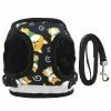 Unbranded Farfi Cartoon Impression Cat Dog Harness Traction Walking Rope Vest Gilet Strap Pet Supplies