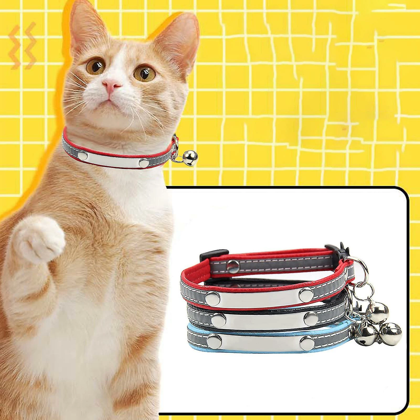 Unbranded Farfi Dog Collar Reflective One Size Portable Firm Stitching Pet Tracking Leash Dog Supplies 4 Unbranded Farfi Dog Collar Reflective One Size Portable Firm Stitching Pet Tracking Leash Dog Supplies – Image 4