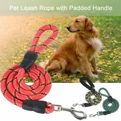 Unbranded Farfi 1.2m Pet Leash Corde Avec Poignée Rembourrée Prevent Break Free Training Tool Medium Et Large Dog Safety Leash Traction Tool Pet Supplies -Pet Soin 814247947 max