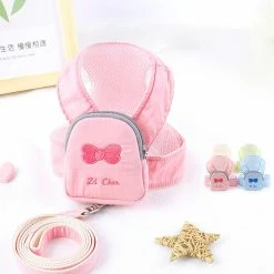 Unbranded Farfi Pet Chest Strap Sac à Dos Réglable Détachable Respirant Haute Élasticité Anti-perdu Pas Break Loose Dog Cat Harnais Leash Set Pour Extérieur -Pet Soin 814248854 max