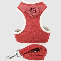 Unbranded Farfi Dog Harness Combo Escape Proof Easy Control Accessoire 3d Flower Dog Harness Leash Pour Outdoor -Pet Soin 814249837 max
