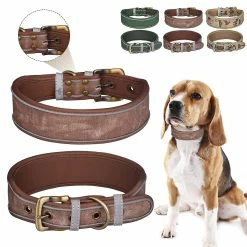 Unbranded Farfi Pet Collar Reflective Wear-resistant Anti-pull Polyester Pet Dog Collar Pour Grands Chiens -Pet Soin 814250204 max